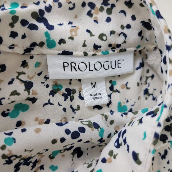 Prologue Womens Blouse Size Medium Top Multicolored Sleeveless Crew Neck Shirt - Picture 7 of 8